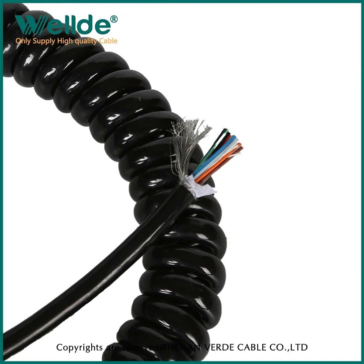 Spiral Power Electric Soft Coiled Cable